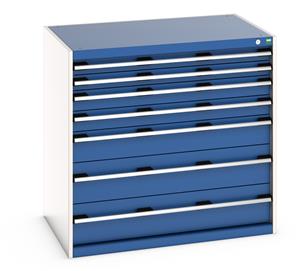 Bott Cubio 7 Drawer Cabinet 1050Wx750Dx1000mmH 1050mmW x 750mmD 40029021.11v Gentian Blue (RAL5010) 40029021.24v Crimson Red (RAL3004) 40029021.19v Dark Grey (RAL7016) 40029021.16v Light Grey (RAL7035) 40029021.RAL Bespoke colour £ extra will be quoted